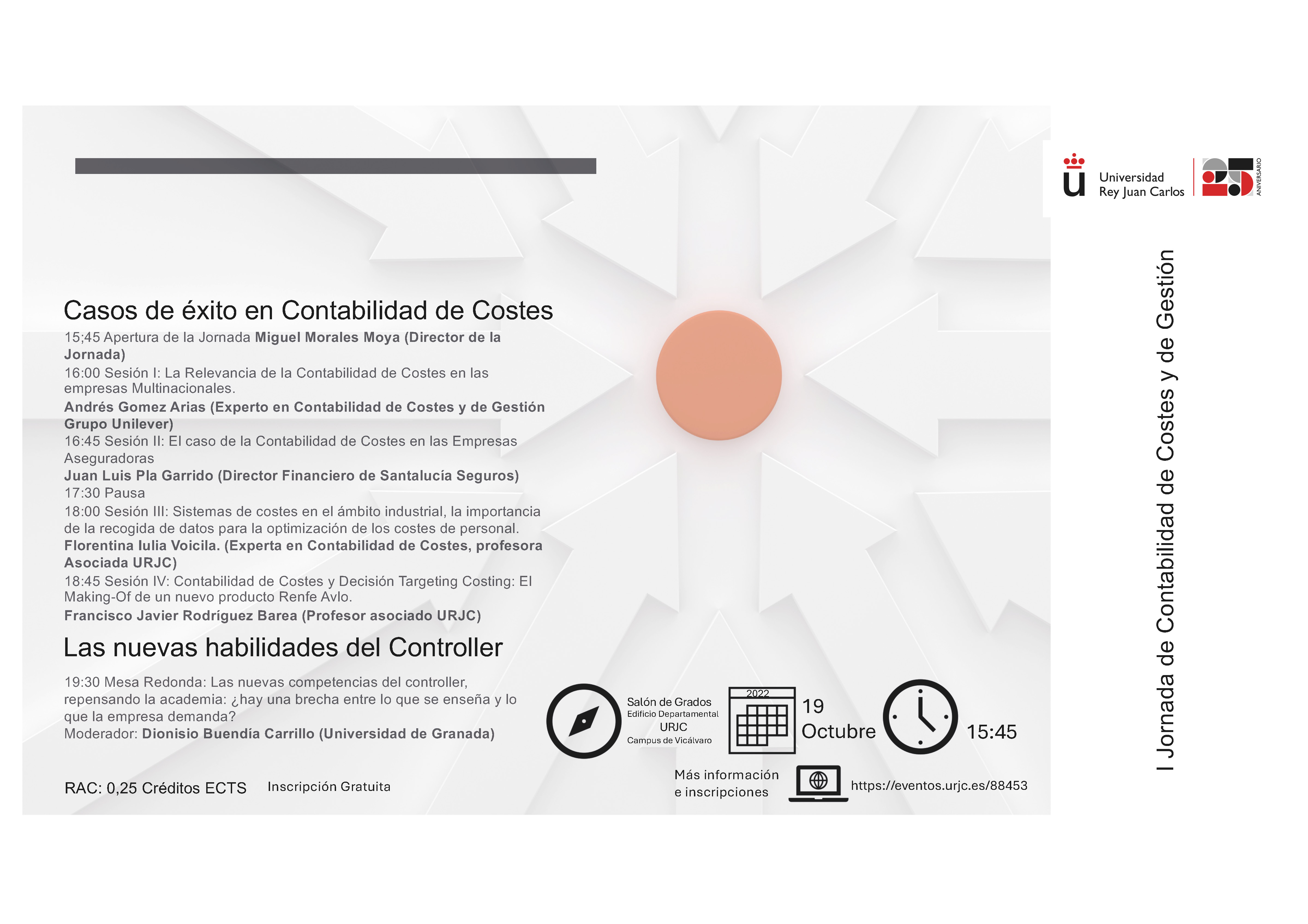  I Jornada de Contabilidad de Costes y de Gestión